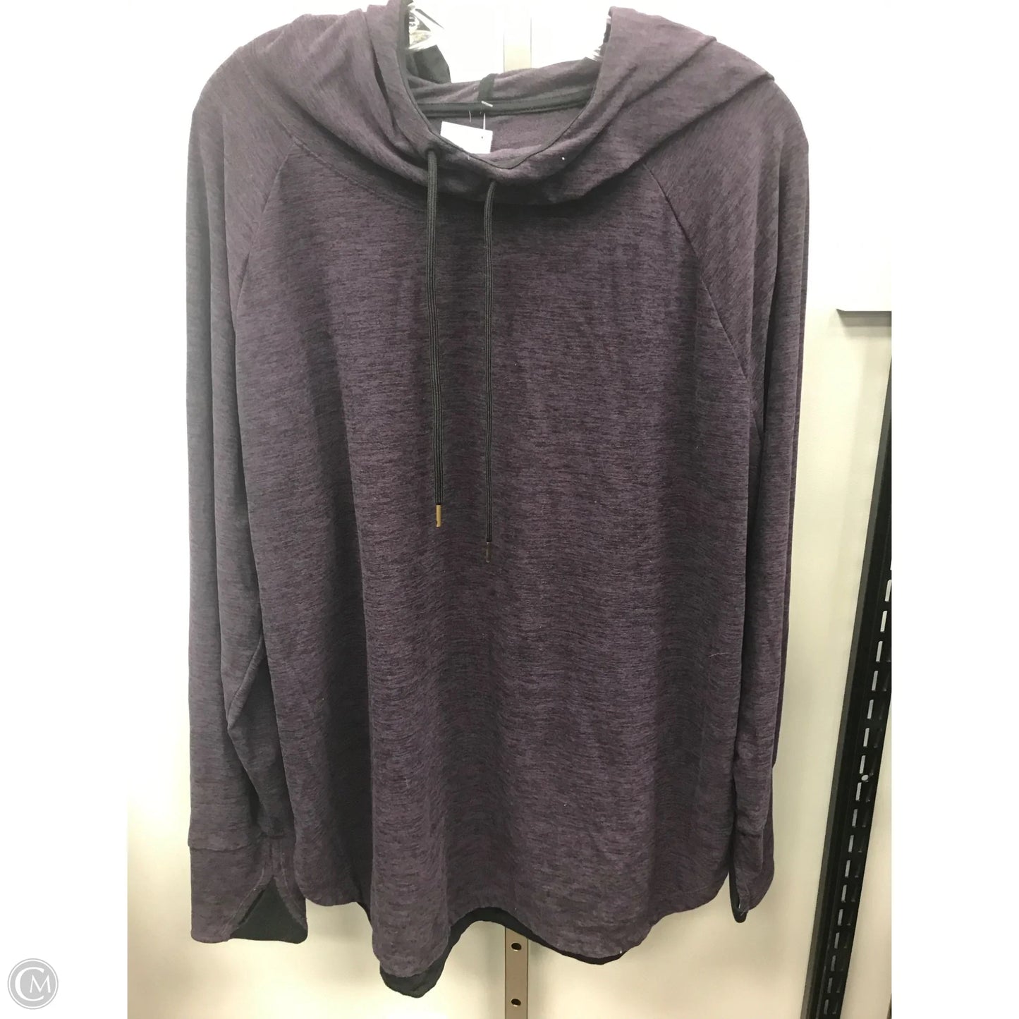 Athletic Top Long Sleeve Crewneck By Tangerine In Purple, Size: Xxl