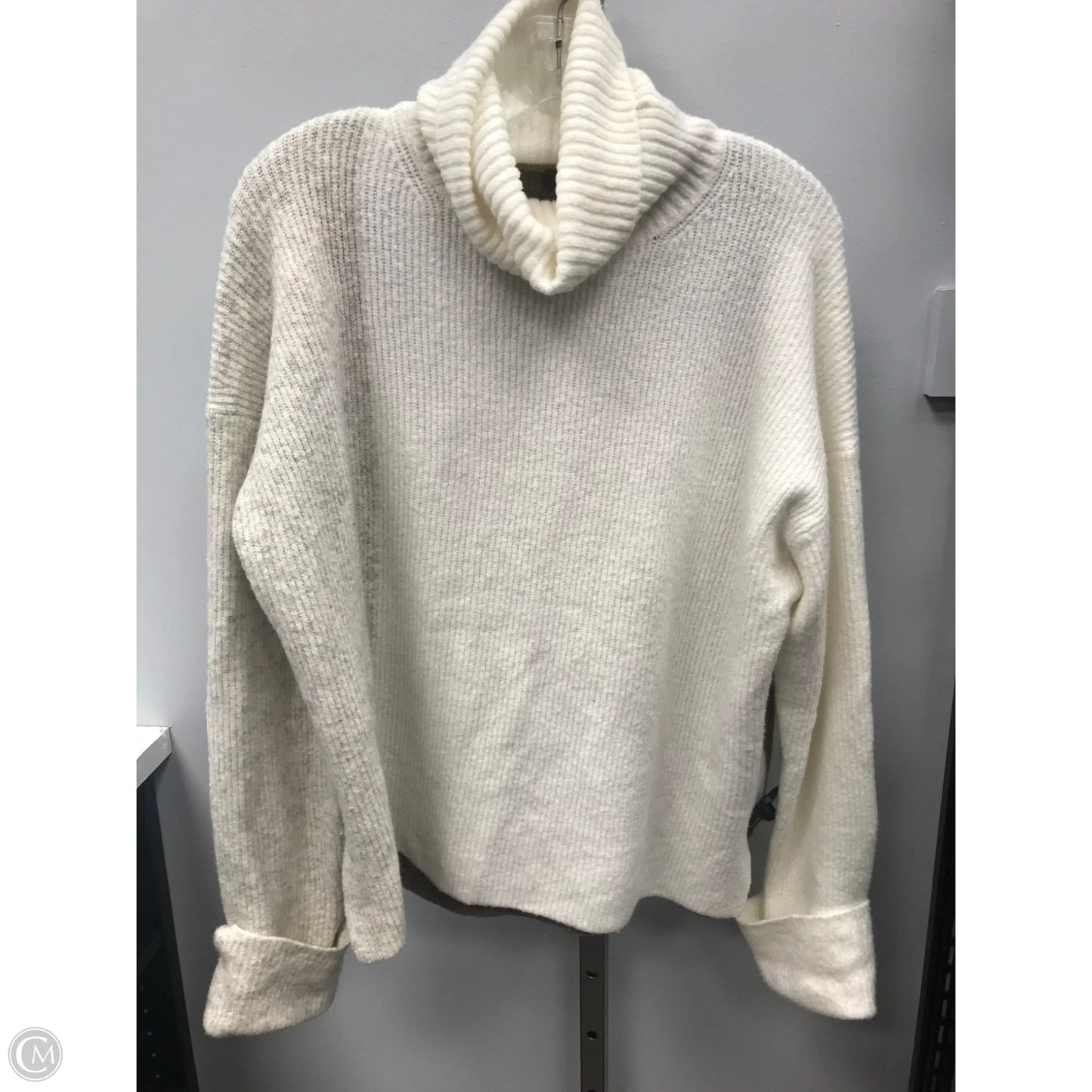 Sweater By French Connection In Tan & White, Size: M