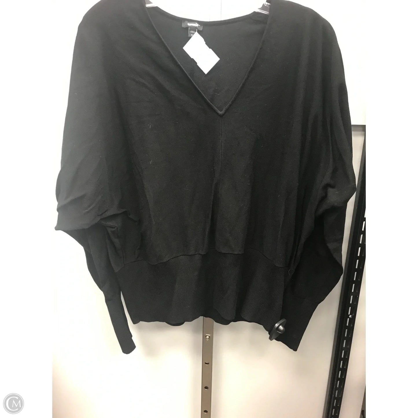 Top Long Sleeve By Express In Black, Size: Xl