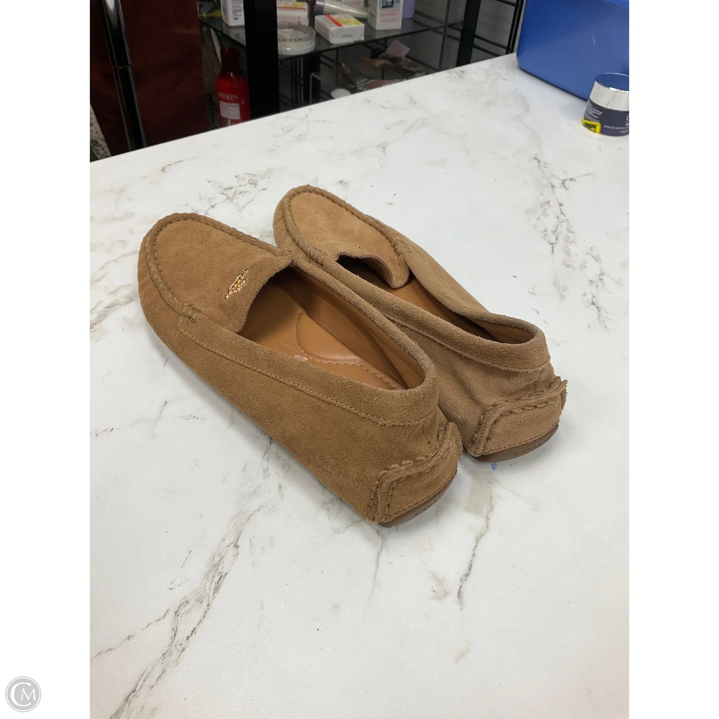 Shoes Designer By Coach In Tan, Size: 7.5