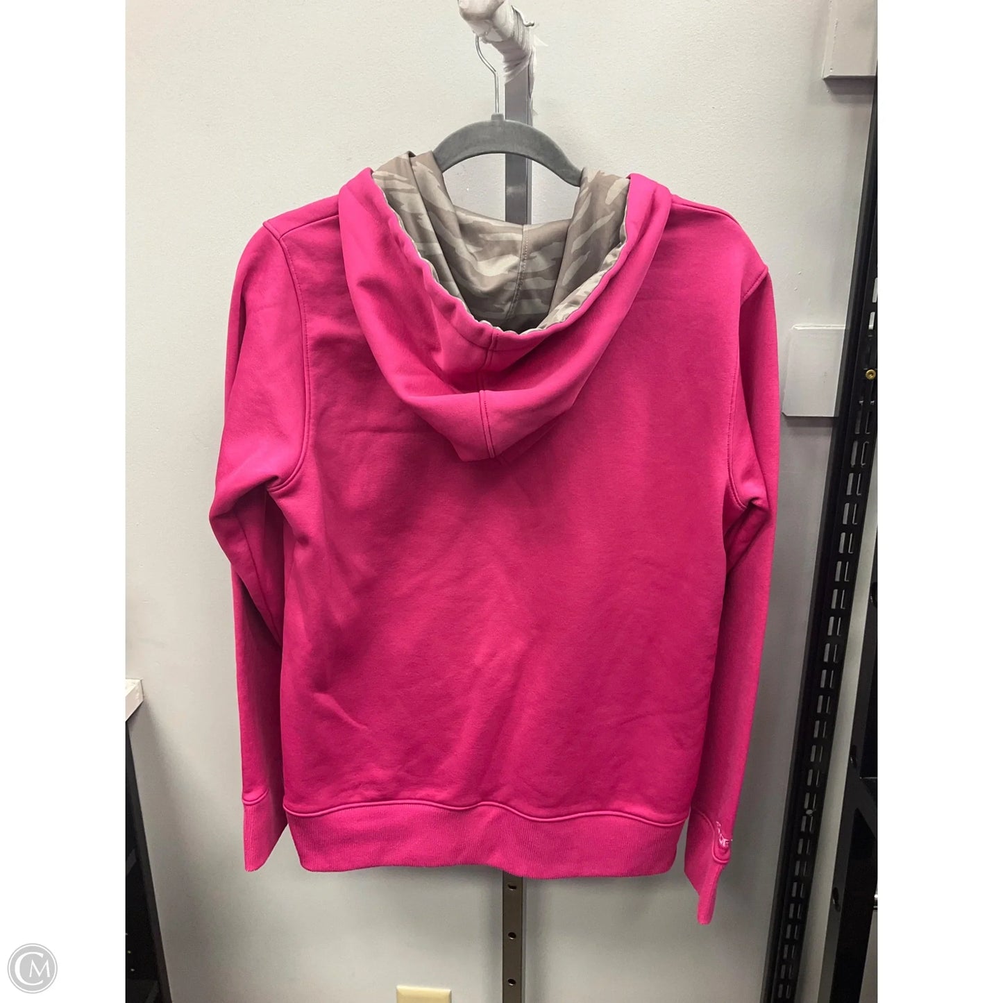 Athletic Sweatshirt Hoodie By Under Armour In Pink, Size: M