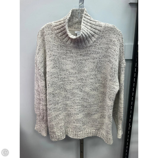 Sweater By Pure Jill In Cream & Grey, Size: M