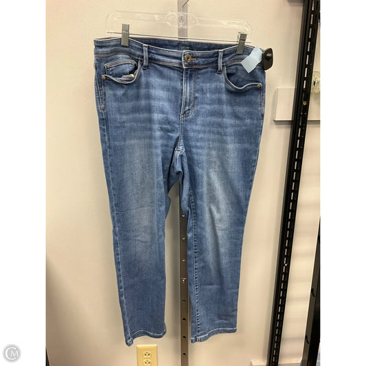Jeans Straight By J. Jill In Blue Denim, Size: 12p