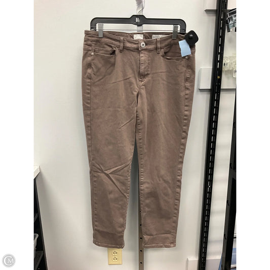 Jeans Straight By J. Jill In Brown, Size: 12p