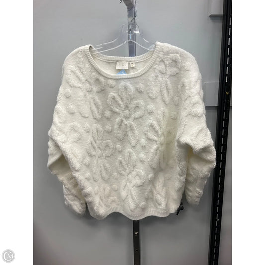 Top Long Sleeve By Cyrus In Cream, Size: M