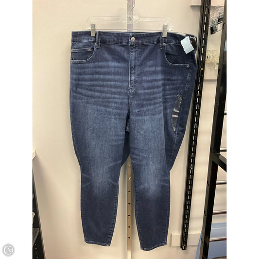 Jeans Wide Leg By American Eagle In Blue Denim, Size: Xl