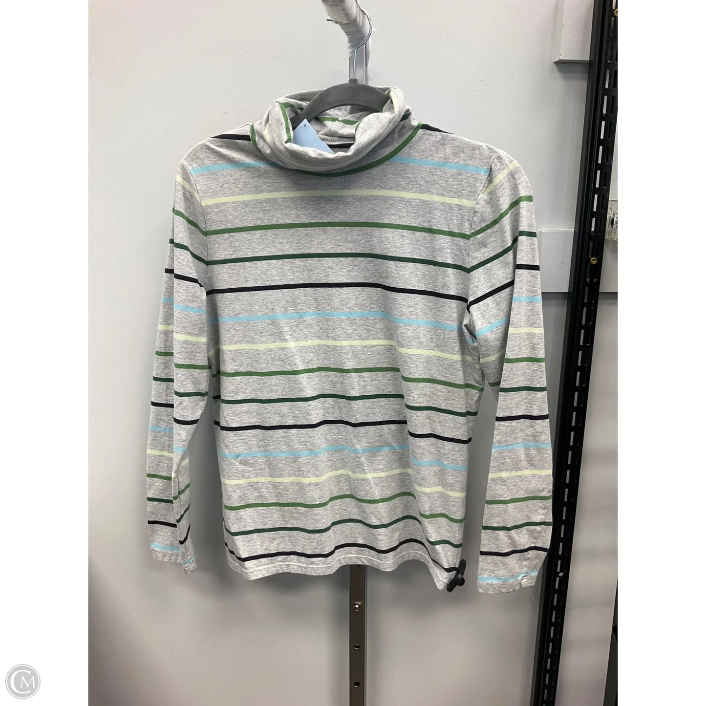 Top Long Sleeve Basic By Talbots In Striped Pattern, Size: Lp