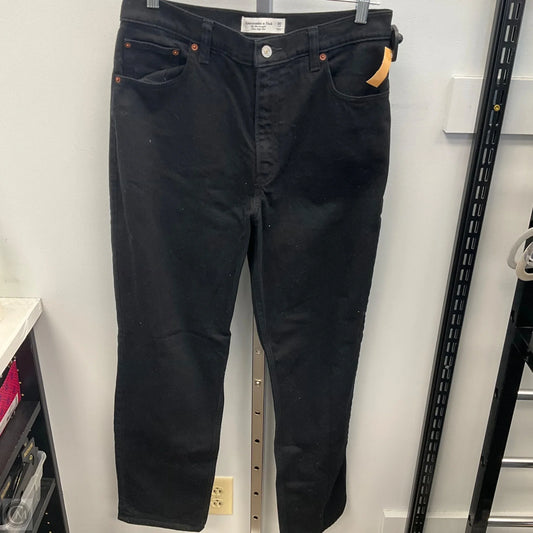 Jeans Boot Cut By Abercrombie And Fitch In Black, Size: 10