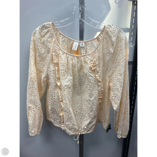 Top Long Sleeve By Joie In Yellow, Size: M