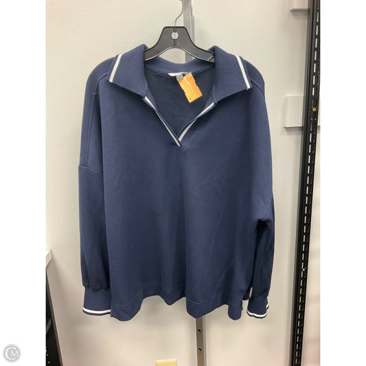Top Long Sleeve By Cable And Gauge In Blue, Size: 2x
