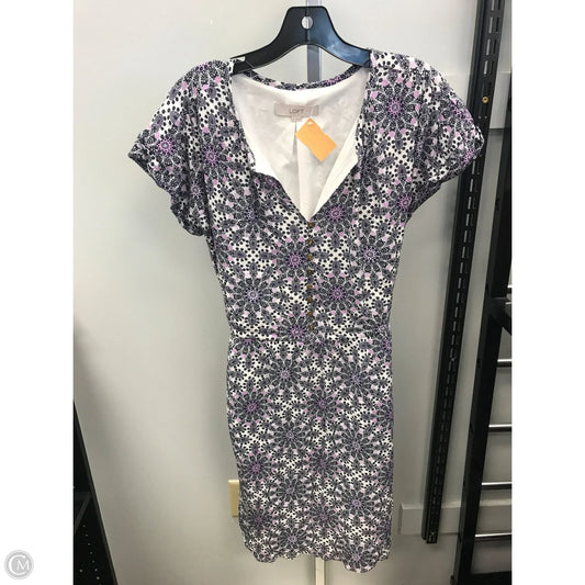 Dress Casual Short By Loft In Blue & Purple, Size: S
