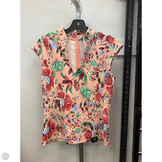 Top Sleeveless By New York And Co In Floral Print, Size: M