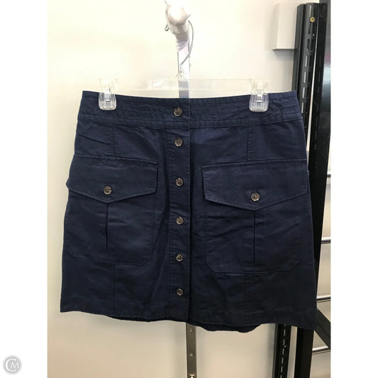 Skirt Mini & Short By Banana Republic In Blue, Size: 8