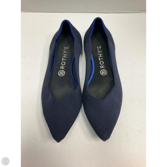 Shoes Flats By Rothys In Blue, Size: 9.5