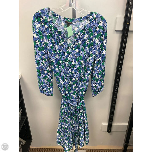 Dress Casual Midi By Talbots In Floral Print, Size: 14p