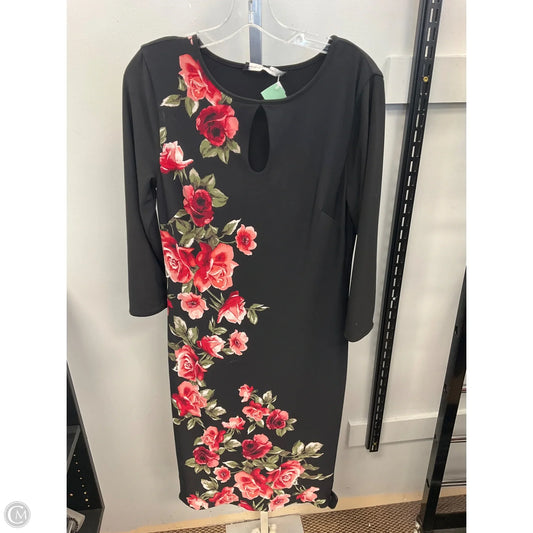 Dress Casual Midi By White House Black Market In Black, Size: M