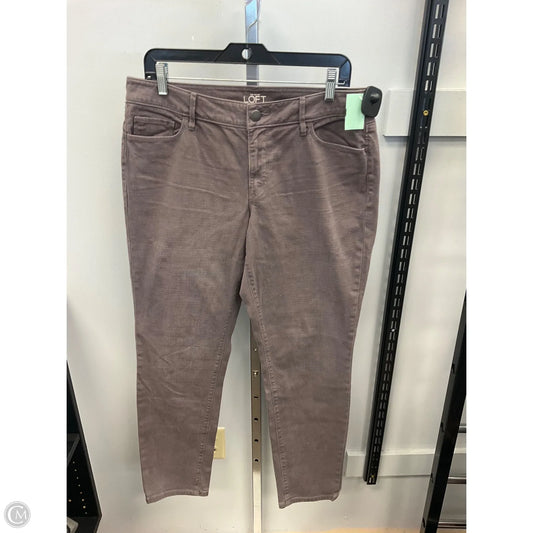 Jeans Boot Cut By Loft In Brown, Size: 12