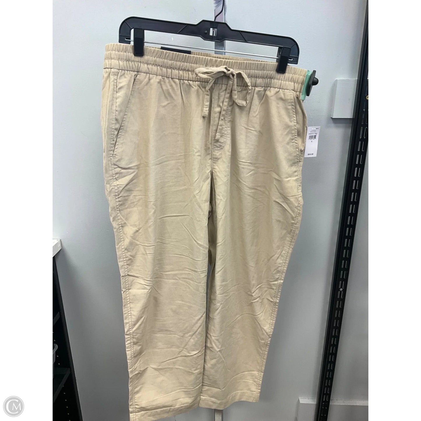 Pants Cropped By Gap In Tan, Size: L