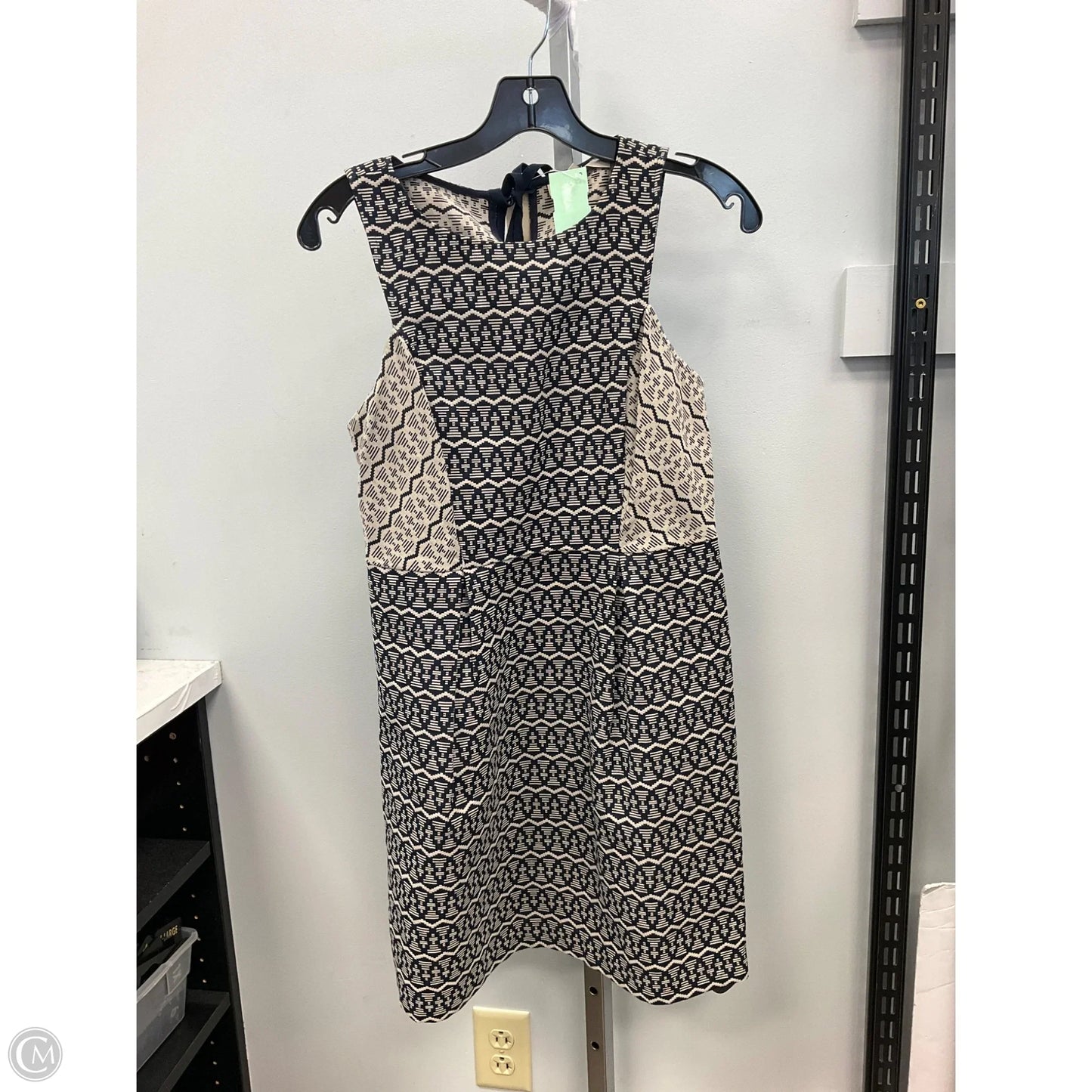 Dress Casual Short By Loft In Blue & Cream, Size: 4p