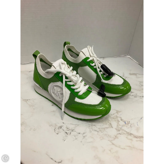 Shoes Designer By Michael Kors In Green & White, Size: 6
