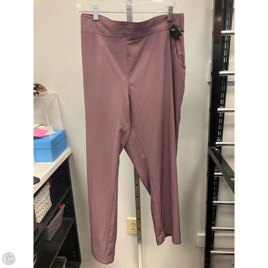 Athletic Capris By Eddie Bauer In Mauve, Size: Xxl