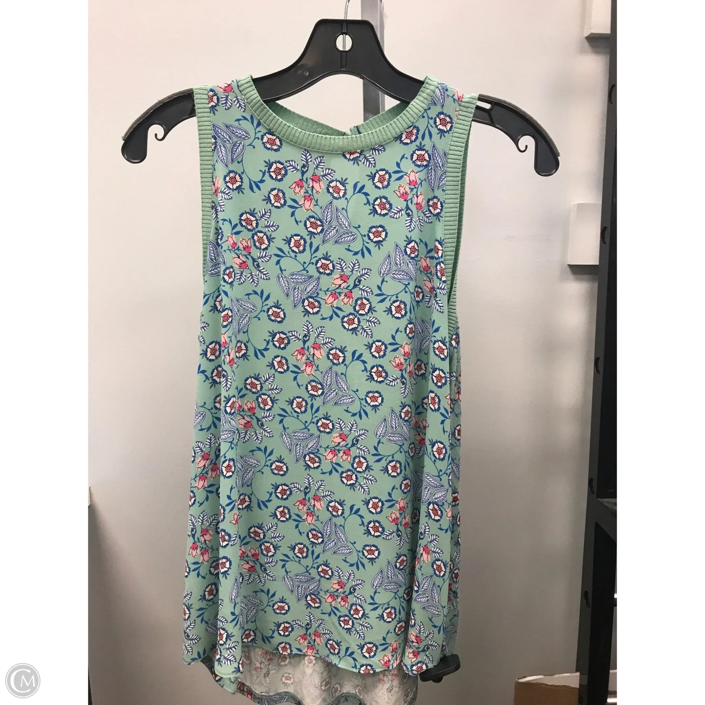 Top Sleeveless By Loft In Floral Print, Size: Xs