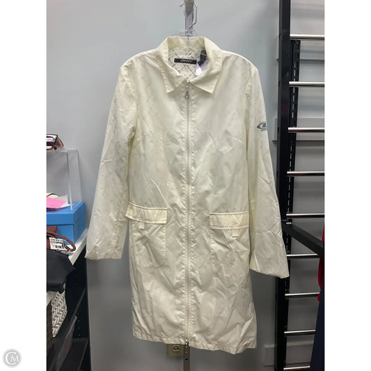 Athletic Jacket By Dkny In Cream, Size: L