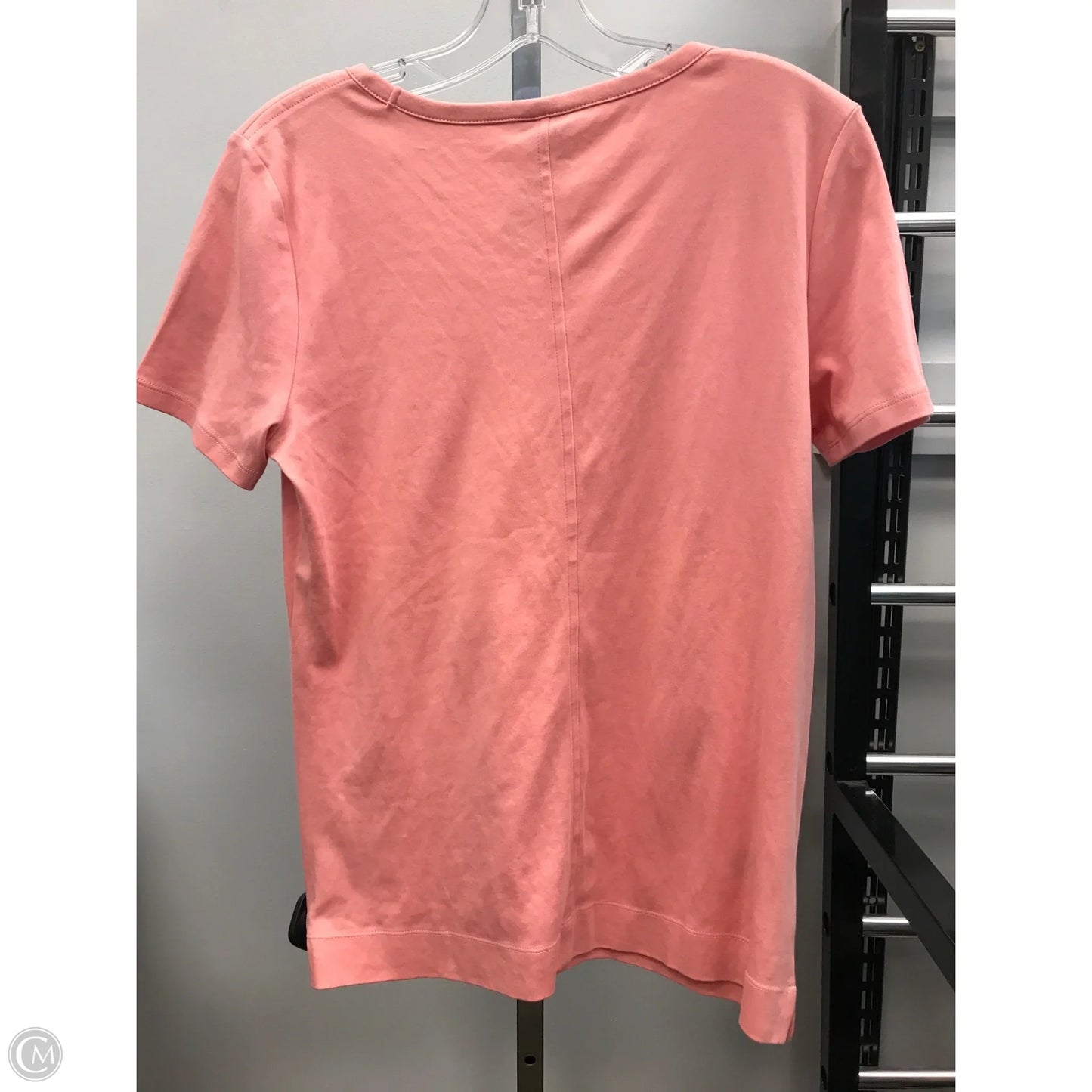 Top Short Sleeve Basic By Ann Taylor In Peach, Size: S