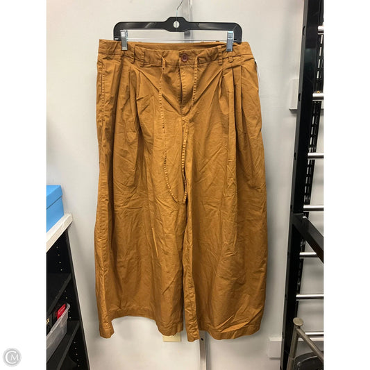 Pants Cropped By Lands End In Brown, Size: 12p