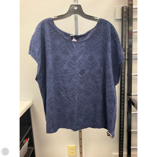 Top Short Sleeve By Old Navy In Navy, Size: Xxl
