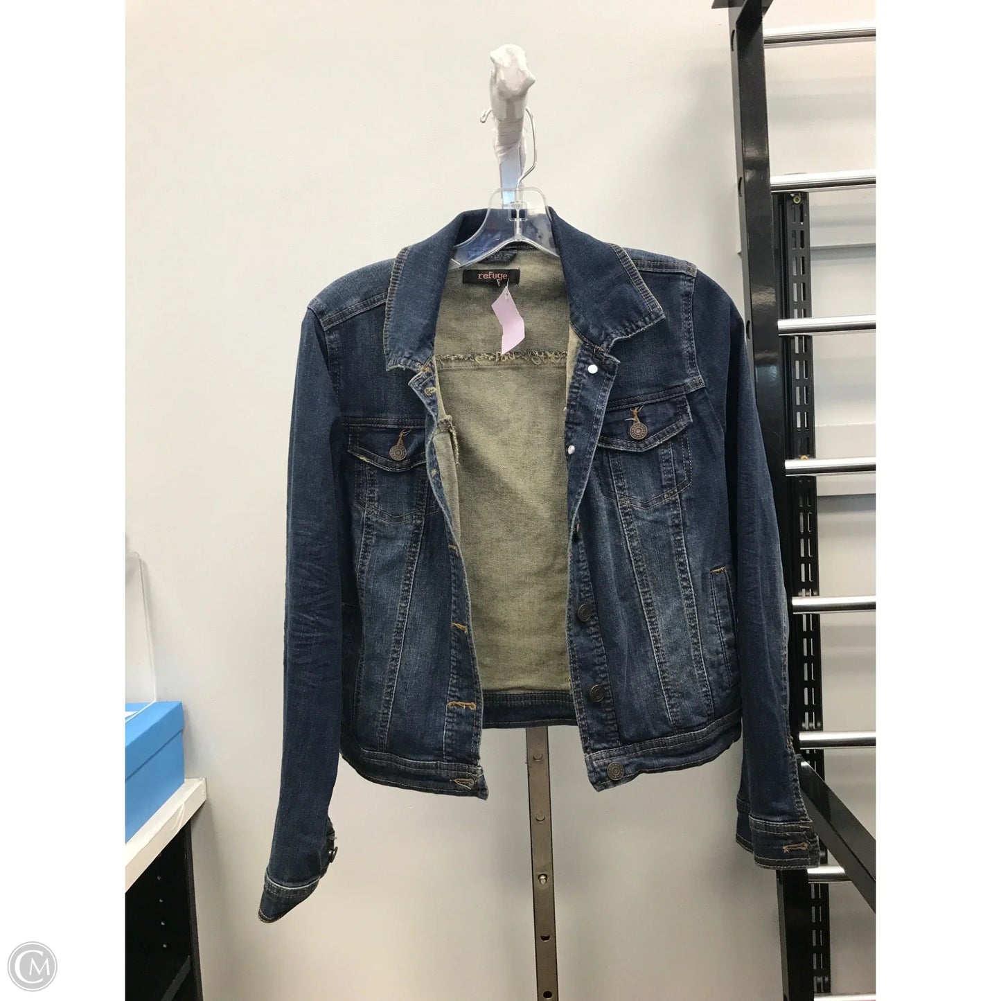 Jacket Denim By Refuge In Blue Denim, Size: M