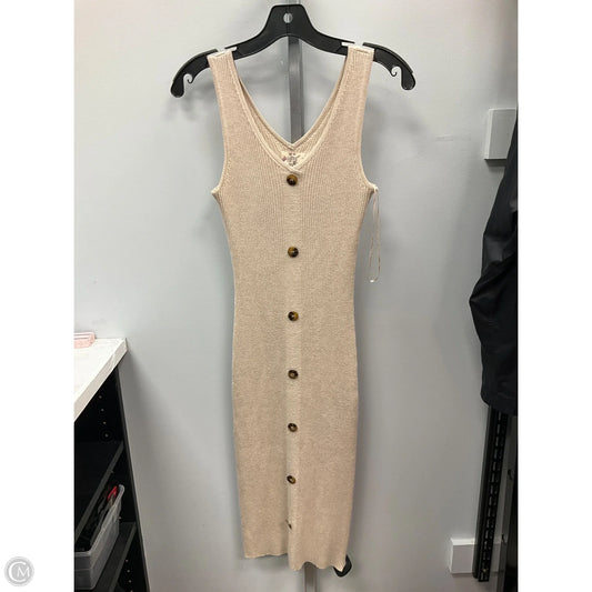 Dress Casual Midi By Hippie Rose In Tan, Size: S
