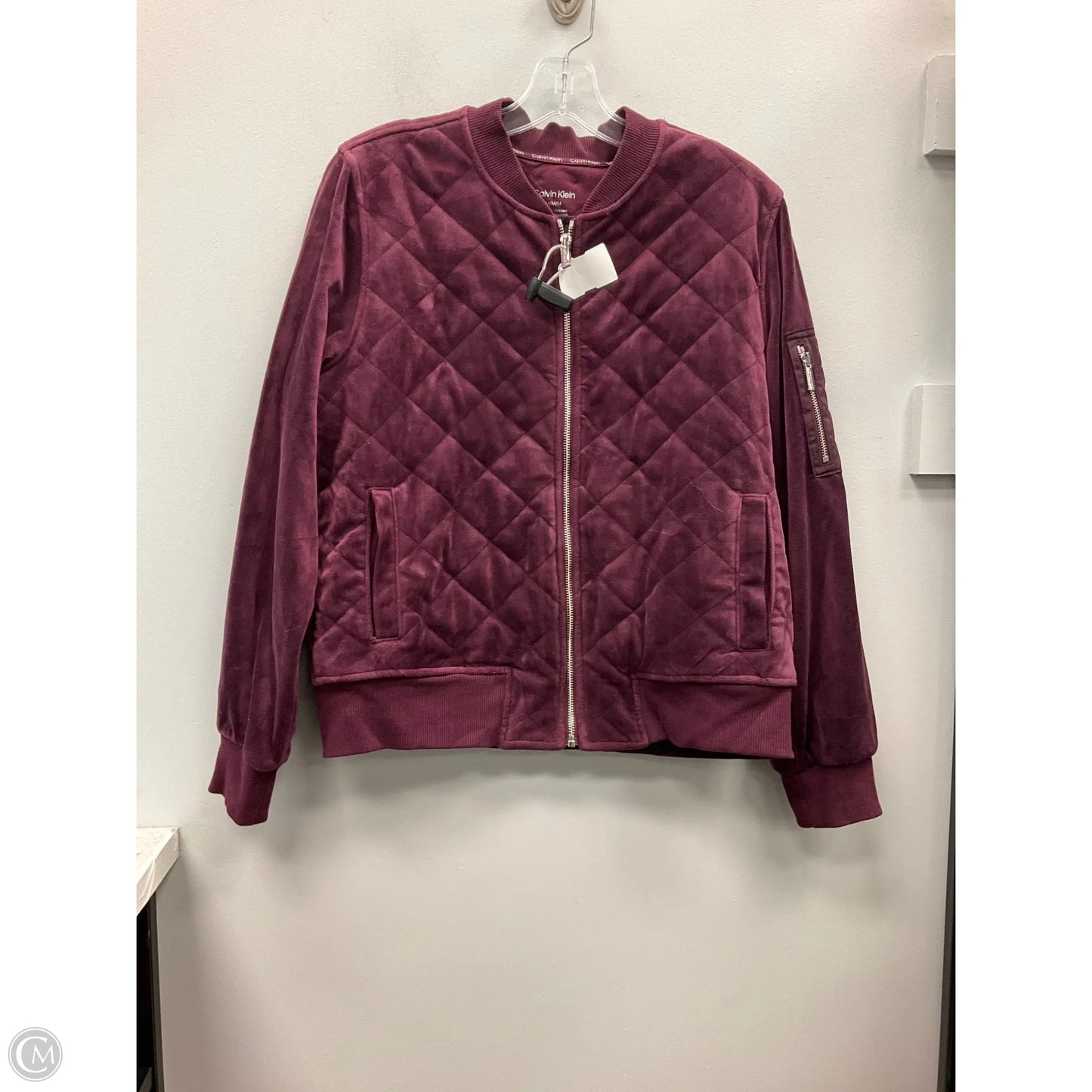Jacket Other By Calvin Klein In Maroon, Size: M
