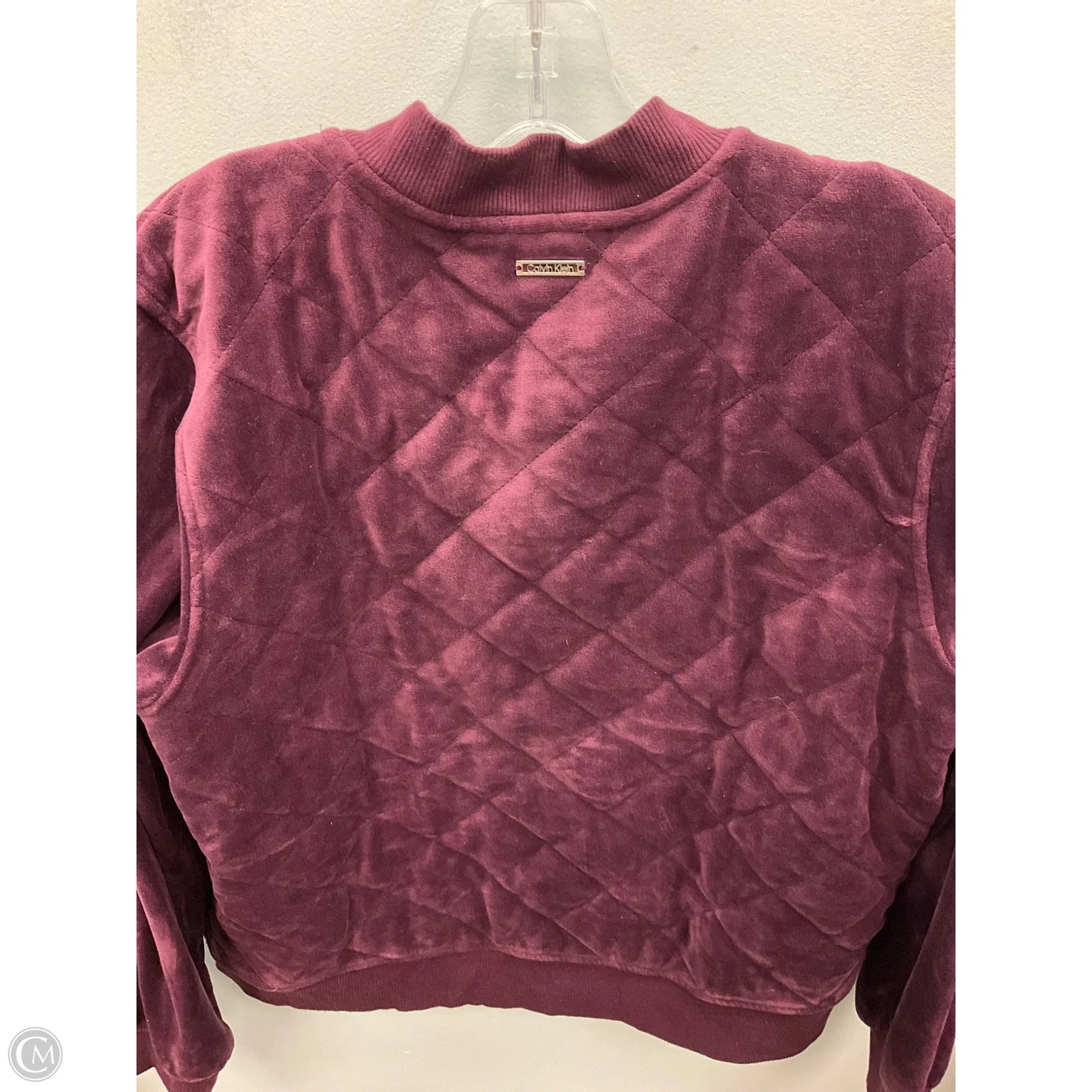 Jacket Other By Calvin Klein In Maroon, Size: M