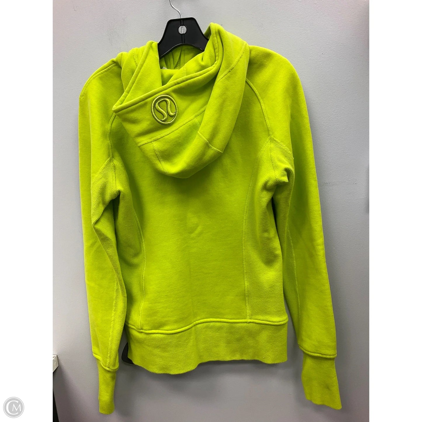 Athletic Sweatshirt Hoodie By Lululemon In Yellow, Size: 6