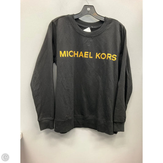 Top Long Sleeve By Michael By Michael Kors In Black & Gold, Size: M