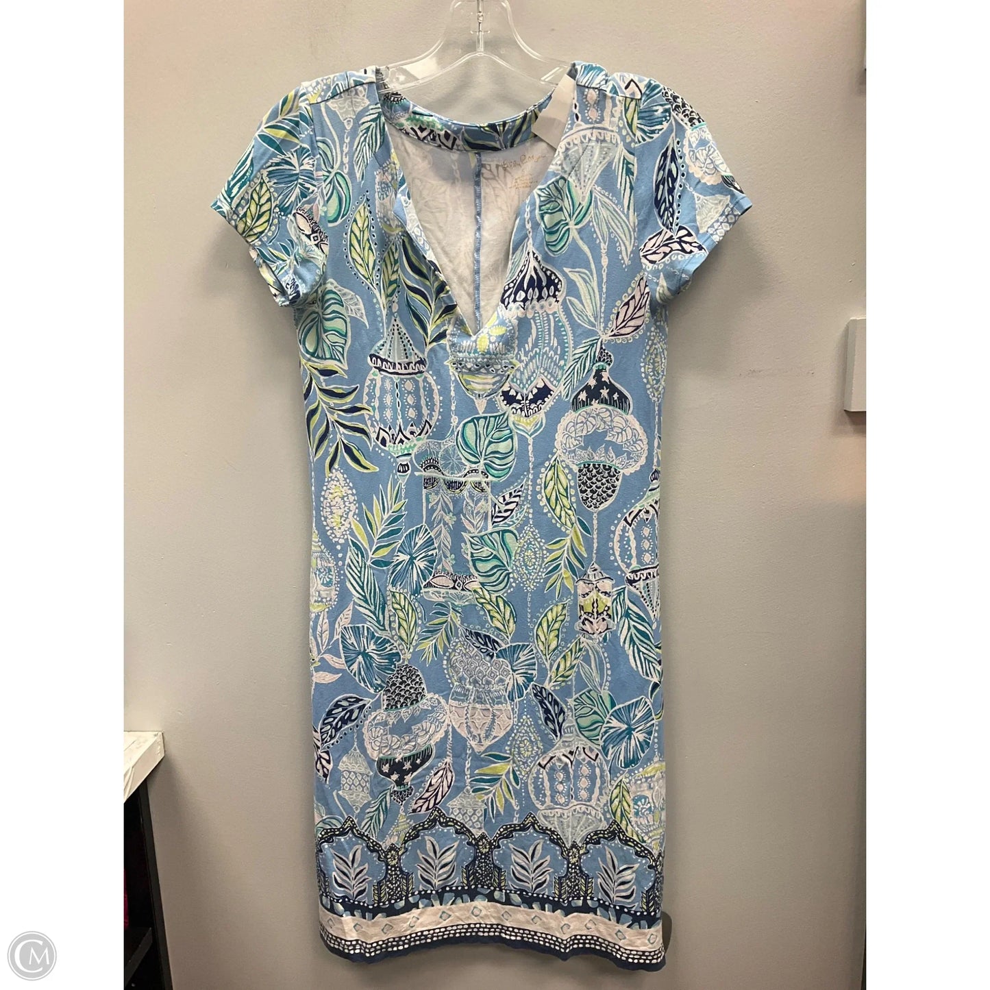 Dress Designer By Lilly Pulitzer In Blue & White, Size: S