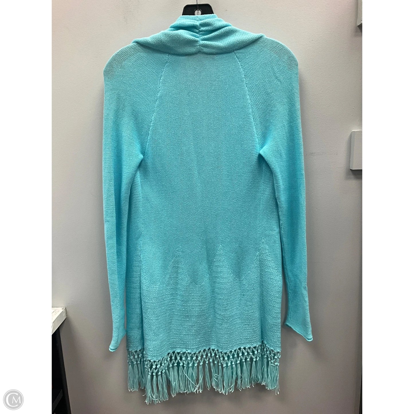 Cardigan Designer By Lilly Pulitzer In Aqua, Size: Xs