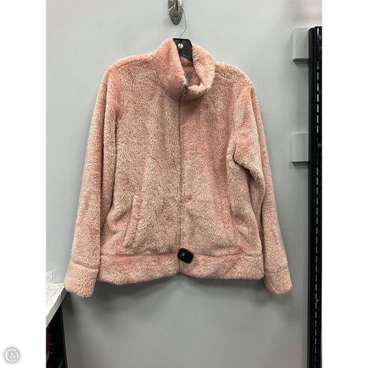 Jacket Faux Fur & Sherpa By Bass In Pink, Size: L