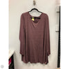 Top Long Sleeve Basic By Lane Bryant In Maroon, Size: 18
