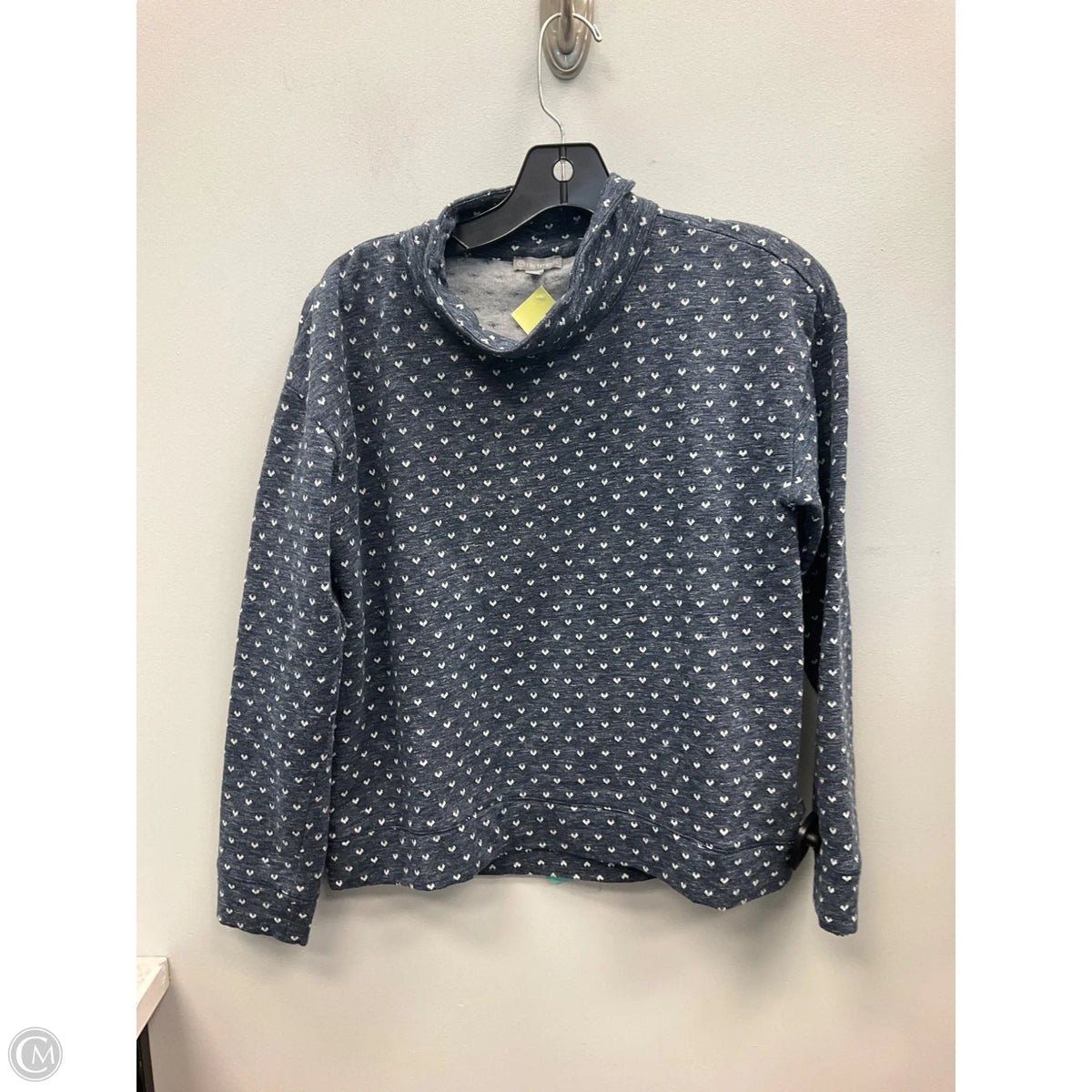 Top Long Sleeve Basic By Talbots In Blue & Cream, Size: Sp