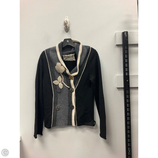 Cardigan By Field Flower In Black & Grey, Size: M