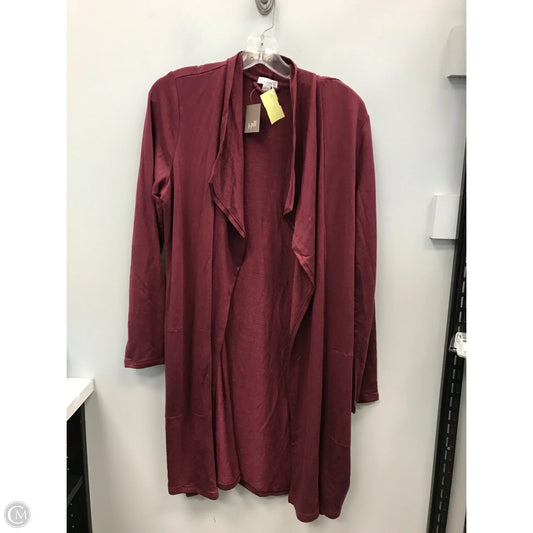Cardigan By J. Jill In Maroon, Size: M