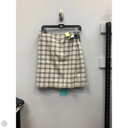 Skirt Mini & Short By Ann Taylor In Black & Cream, Size: 8p