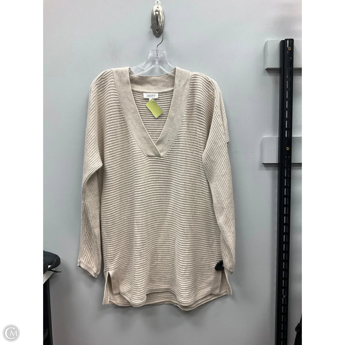 Sweater By Haven In Tan, Size: L