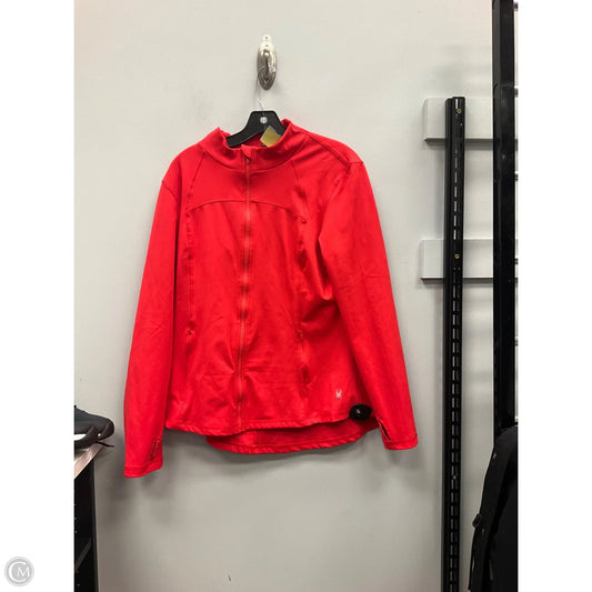 Athletic Jacket By Spyder In Orange, Size: Xl