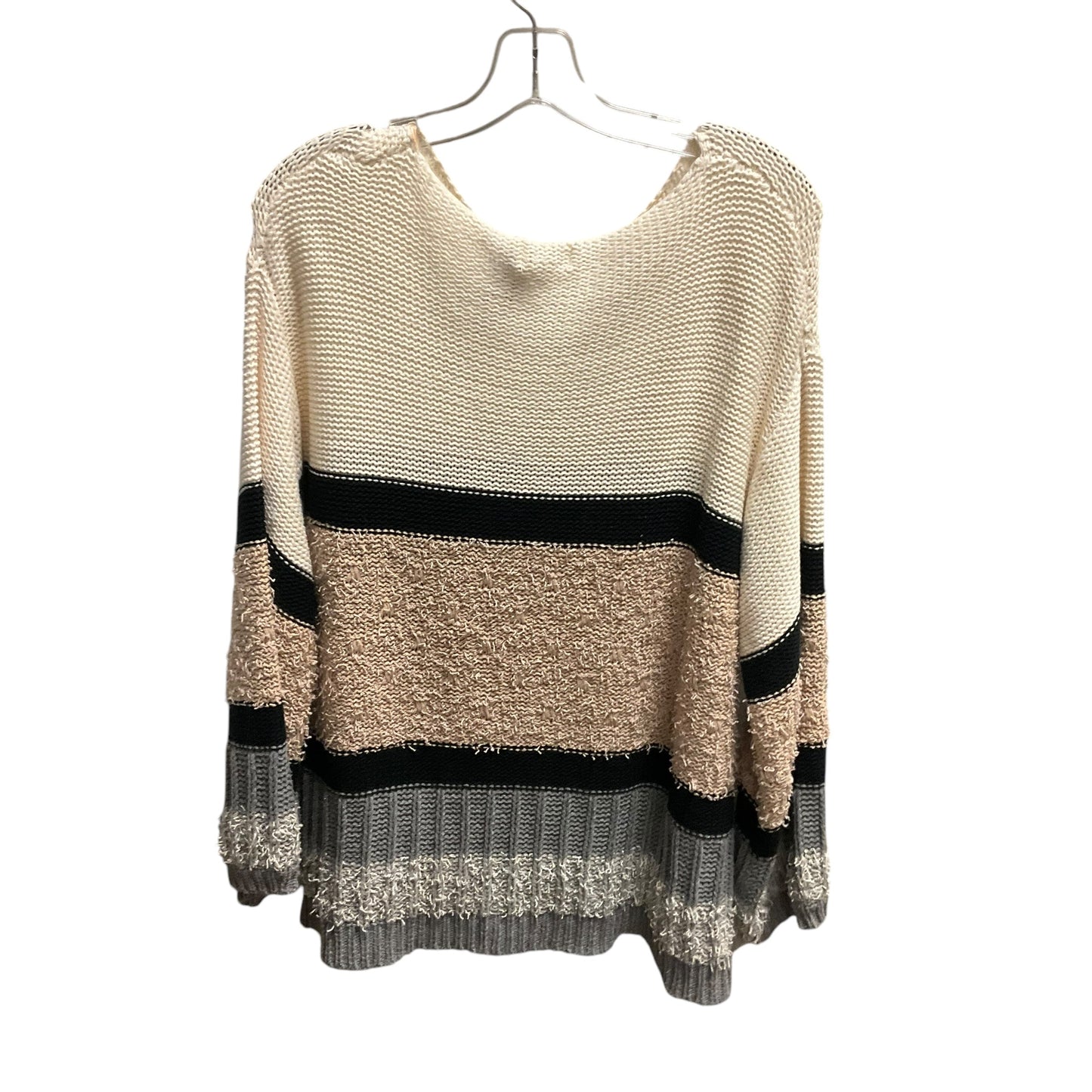 Sweater By Umgee In Black Cream, Size: L