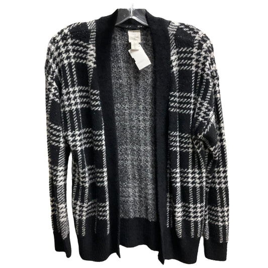 Sweater Cardigan By Joie In Black White, Size: S