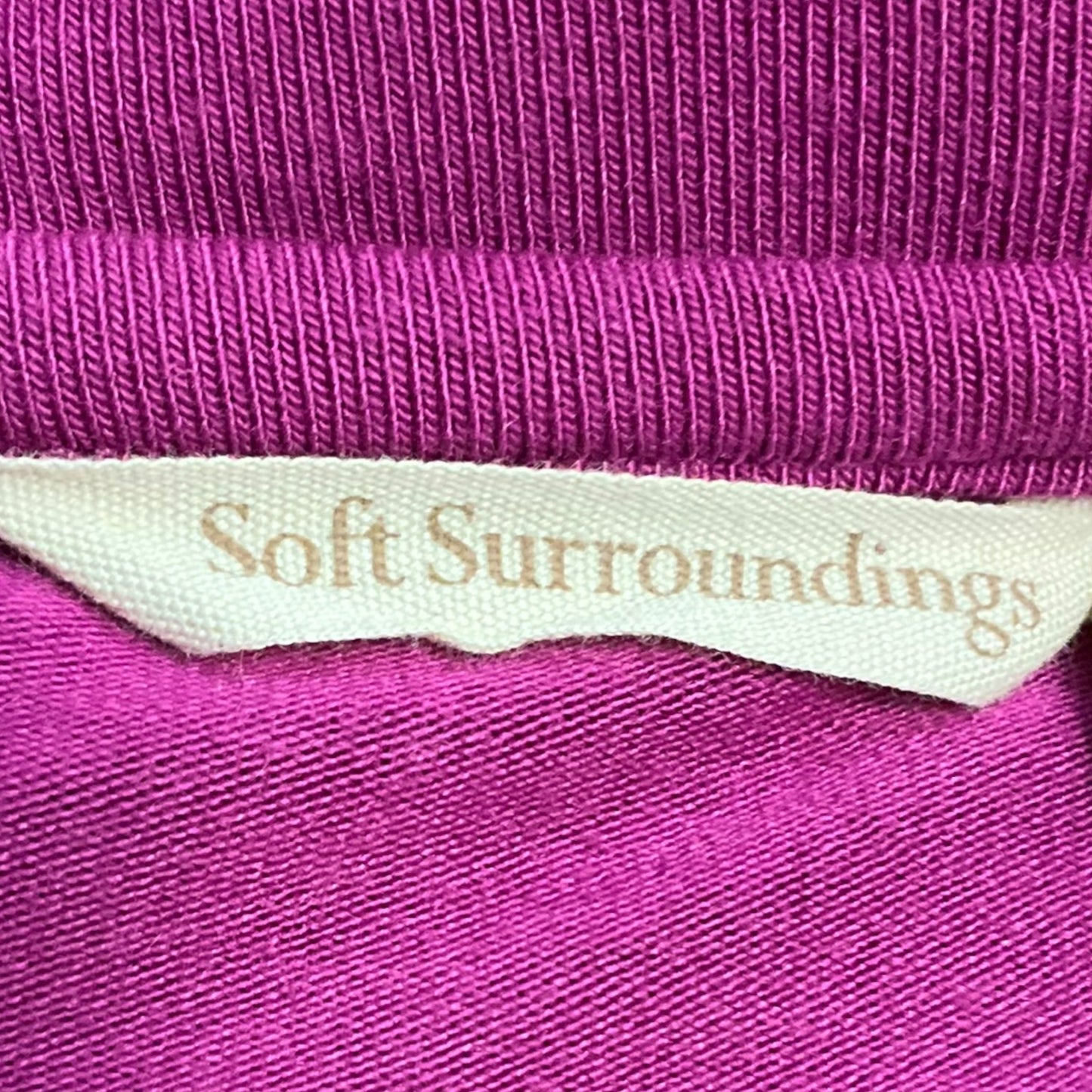 Top Long Sleeve By Soft Surroundings In Magenta, Size: Xs