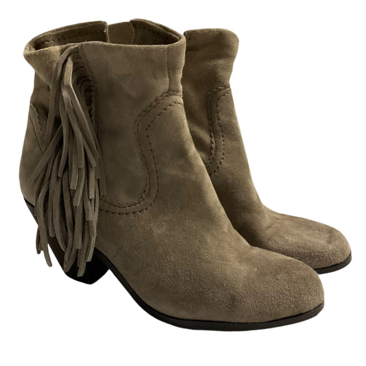 Boots Ankle Heels By Sam Edelman In Tan, Size: 7